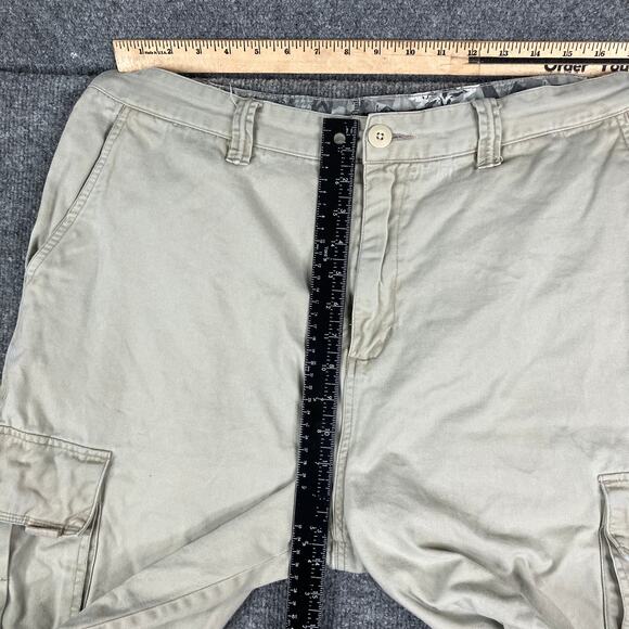 Quiksilver Cargo Shorts Mens Size 38 Beige Casual Utility Outdoor Pockets - Picture 7 of 10